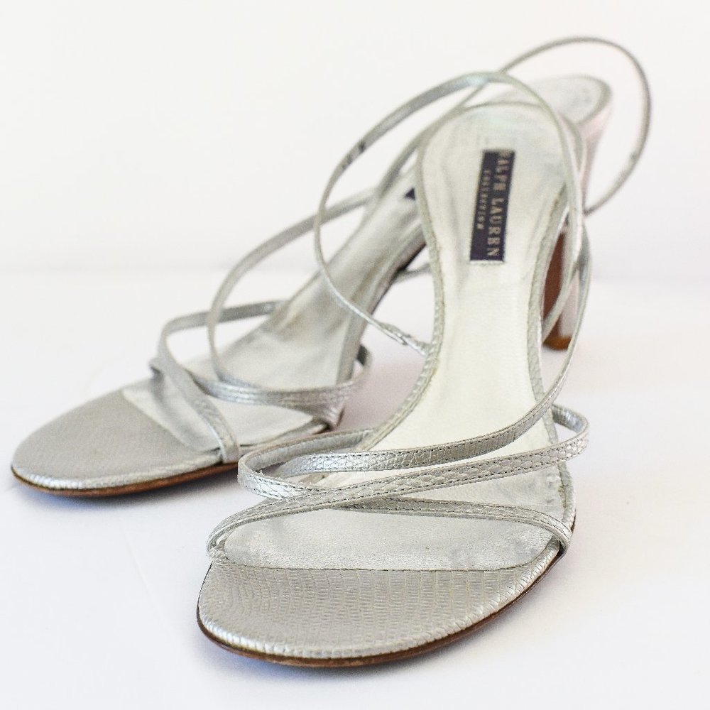 RALPH LAUREN Purple Label Collection Strappy Heels